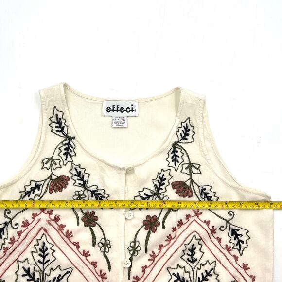 Vintage Crewel Embroidered Skirt Set by Effeci Naturecore Boho Hippie - Picture 5 of 9